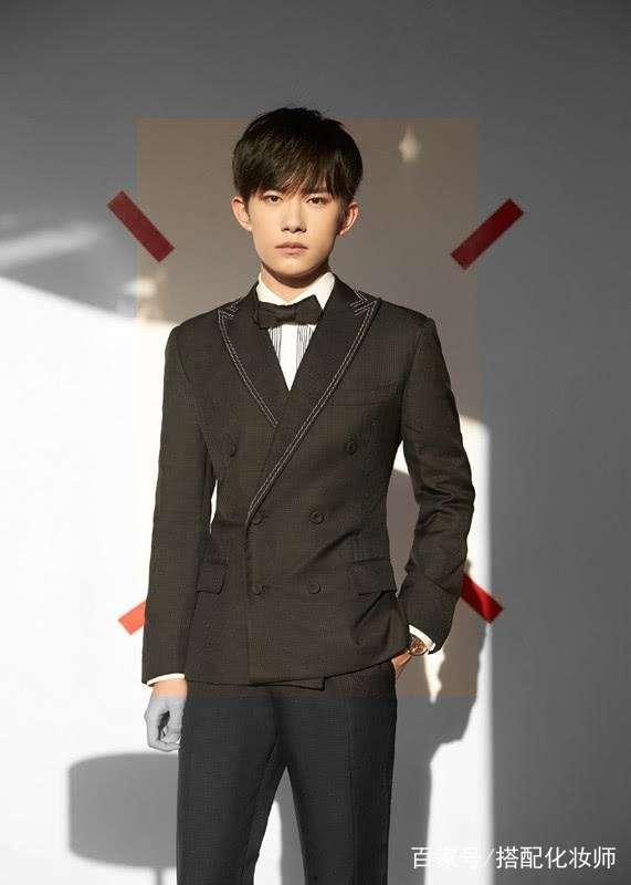 大红色西装网红男生,西装革履的潮流新宠